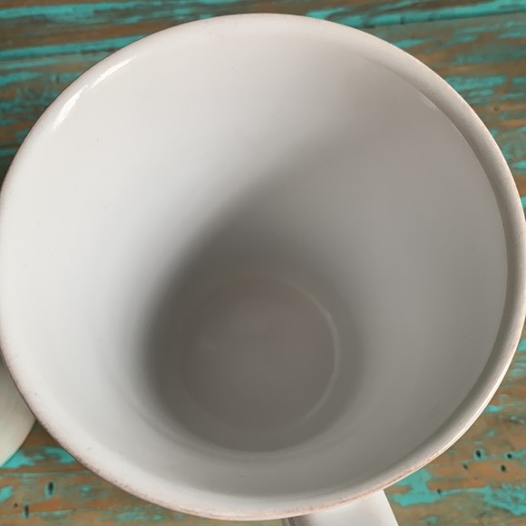 Pottery Barn Gabrielle Coffee Mugs Set of 2 Made in Portugal Neutral - Picture 6 of 8